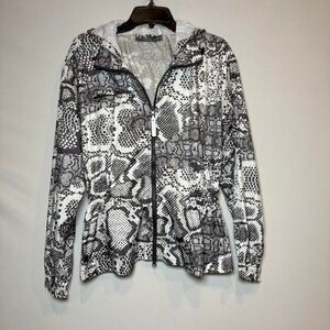 Adidas x Stella McCartney lightweight hooded windbreaker jacket Snake gorpcore